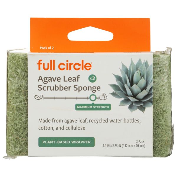 FULL CIRCLE HOME: Agave Leaf Scrubber Sponge, 2 pk