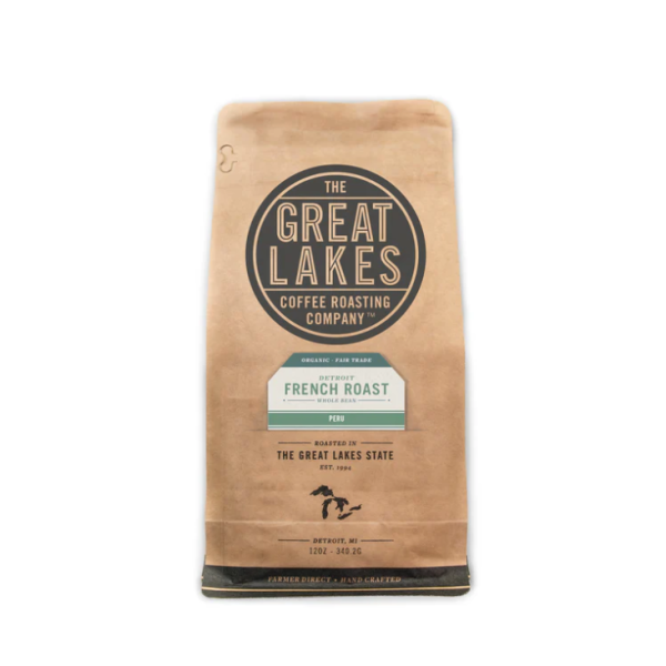 THE GREAT LAKES COFFEE ROASTING CO: Detroit French Roast Whole Bean Coffee, 12 oz