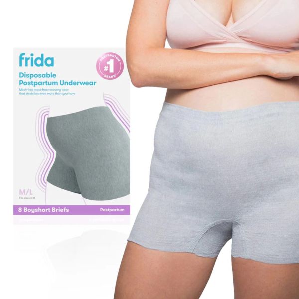 FRIDAMOM: Boyshort Disposable Postpartum Underwear, 8 ea