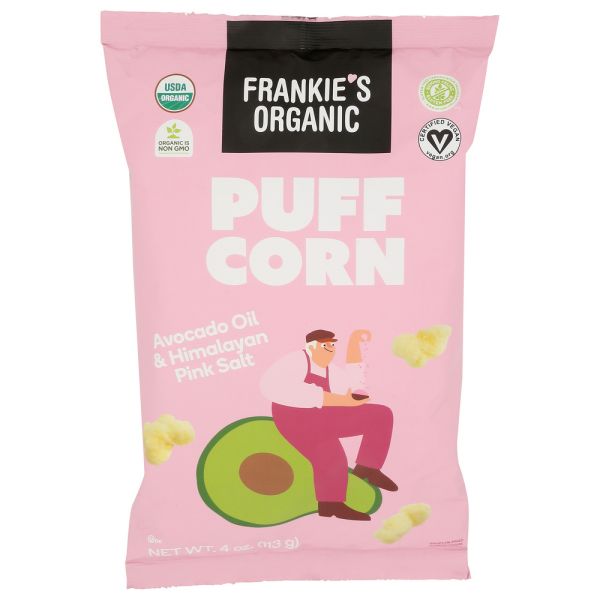 FRANKIES: Avocado Oil and Himalayan Salt Puffcorn, 4 oz