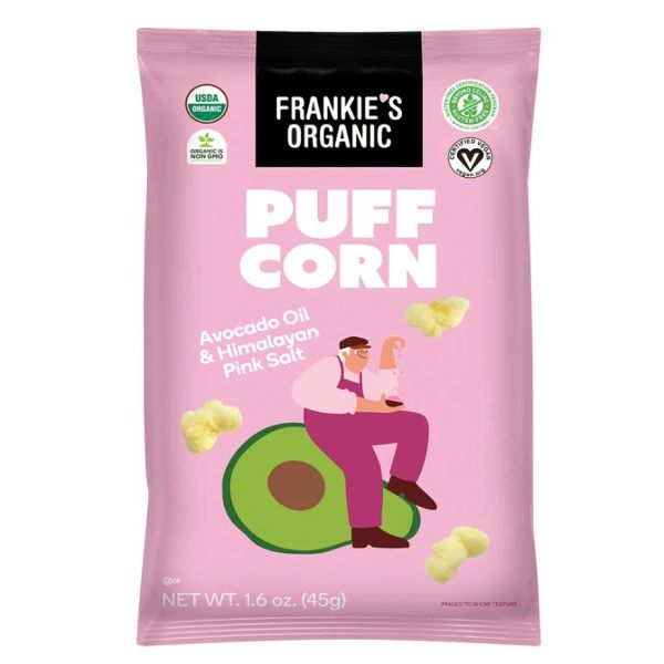 FRANKIES: Avocado Oil and Himalayan Salt Puffcorn, 1.6 oz