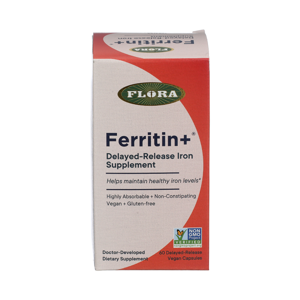 FLORA HEALTH: FerritinPlus Delayed Release Iron Supplement, 60 vc
