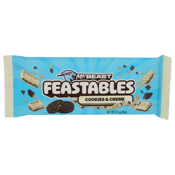 FEASTABLES: Cookies and Cream Bar, 2.1 oz