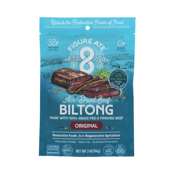 FIGURE ATE: Original Grass Fed and Finished Beef Biltong, 2 oz