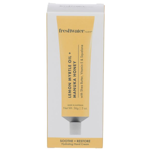 FRESHWATER FARM AUSTRALIA: Lemon Myrtle Oil Manuka Honey Hand Cream, 2 fo