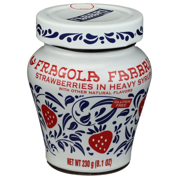 FABBRI: Strawberries in Syrup, 8.1 oz