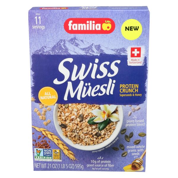 FAMILIA: Swiss Muesli Protein Crunch, 21 oz