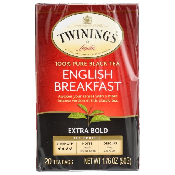 TWINING TEA: English Breakfast Extra Bold Tea, 20 bg