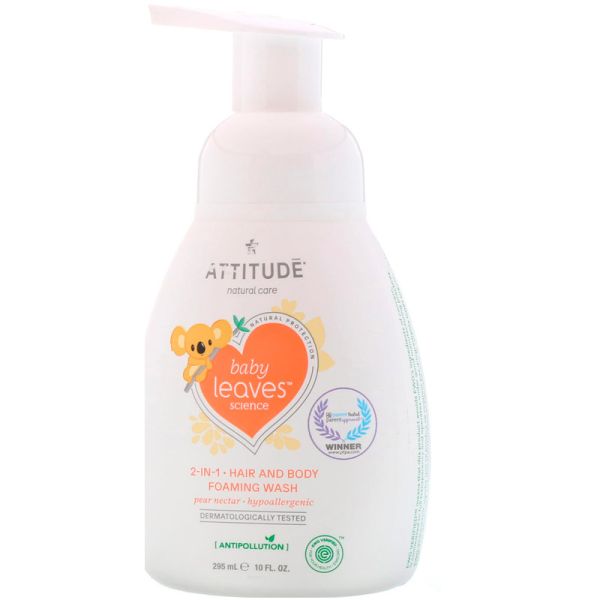 ATTITUDE: 2-IN-1 Shampoo Foam Pear Nectar, 10 fo