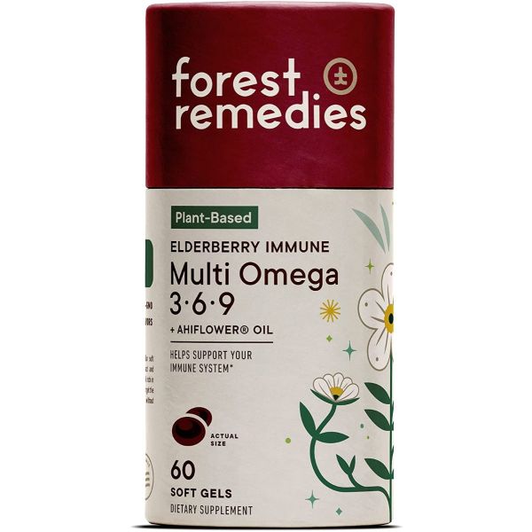 FOREST REMEDIES: Elderberry Immune Multi Omega 369, 60 sg