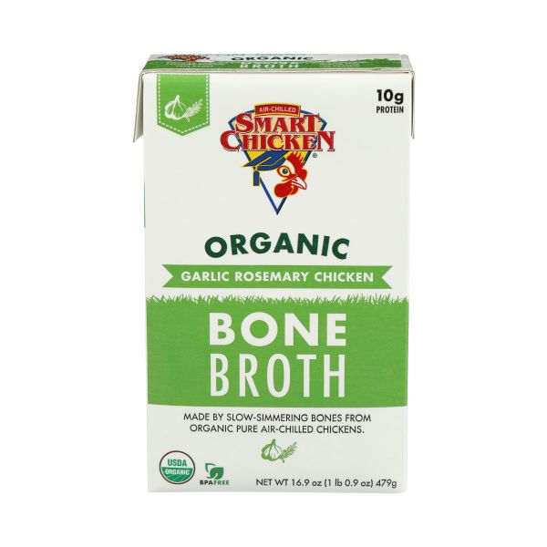 SMART CHICKEN: Broth Bone Chkn Grlc Rsmr, 16.9 oz