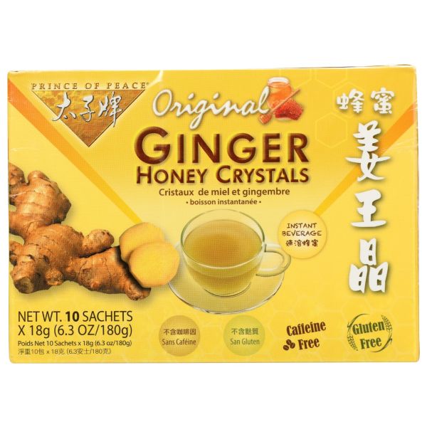 PRINCE OF PEACE: Instant Ginger Honey Crystals, 10 bg