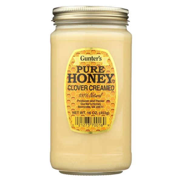 GUNTERS: Pure Honey Clover Creamed, 16 oz