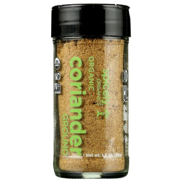 SPICELY ORGANICS: Organic Coriander Ground Jar, 1.4 oz