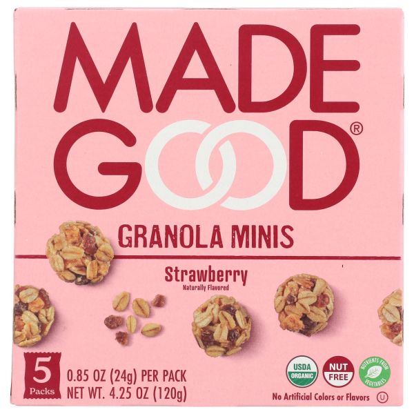 MADEGOOD: Strawberry Granola Minis, 4.25 oz