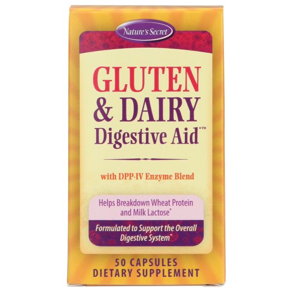 NATURES SECRET: Gluten and Dairy Digestive Aid, 50 cp