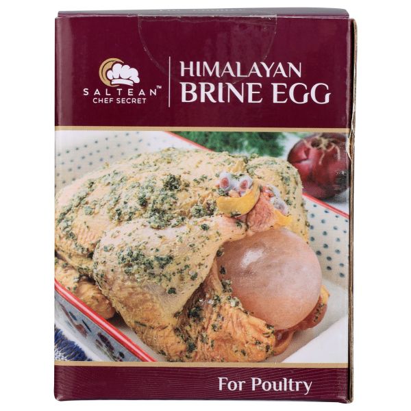 SALTEAN CHEF SECRET: Himalayan Rock Salt Brine Egg For Poultry, 1 lb