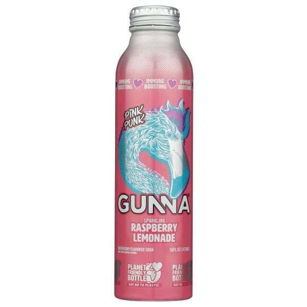 GUNNA: Pink Punk Immune Boosting Raspberry Lemonade, 16 fo
