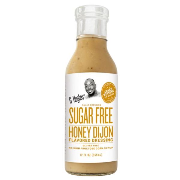 G HUGHES: Honey Dijon Flavored Dressing Sugar Free, 12 fo