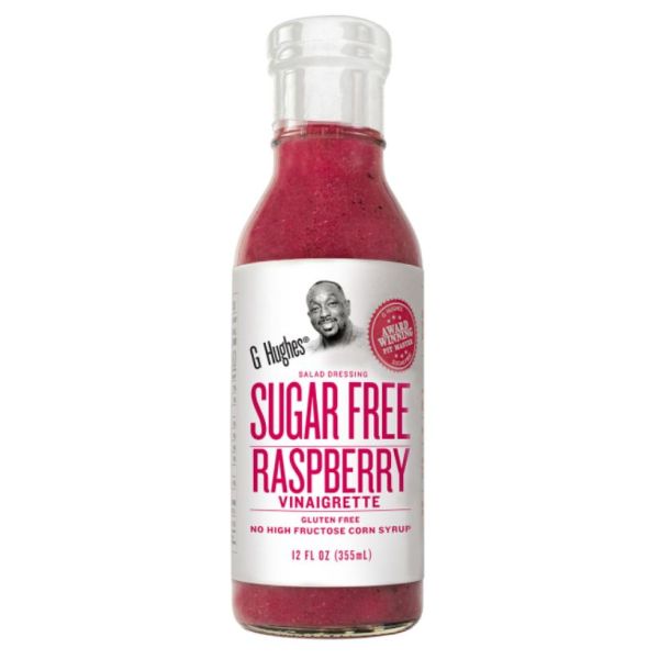 G HUGHES: Raspberry Vinaigrette Sugar Free, 12 fo