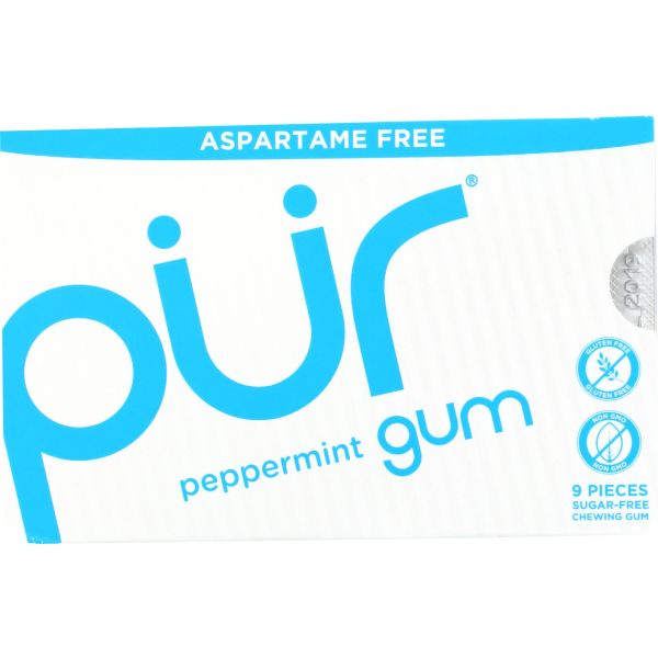 PUR: Peppermint Gum, 9 pc