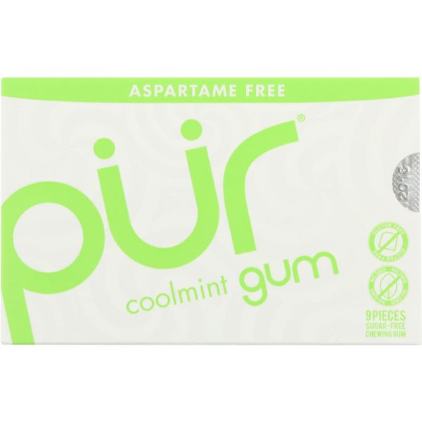 PUR: Coolmint Gum, 9 pc