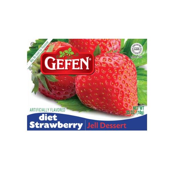 GEFEN: Diet Strawberry Jello, 0.35 oz