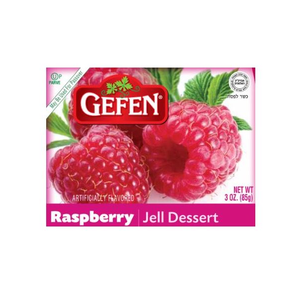 GEFEN: Raspberry Jello, 3 oz
