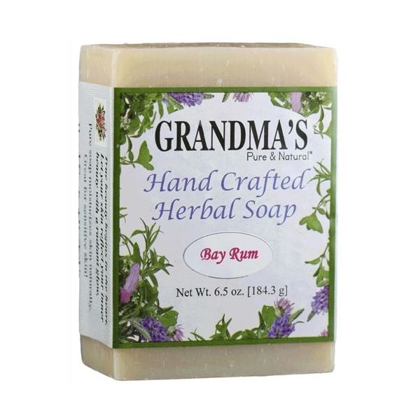 GRANDMAS PURE & NTL: Bay Rum Herbal Soap, 6 oz