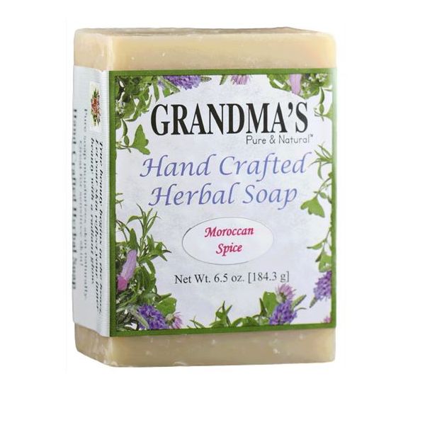 GRANDMAS PURE & NTL: Moroccan Spice Herbal Soap, 6 oz