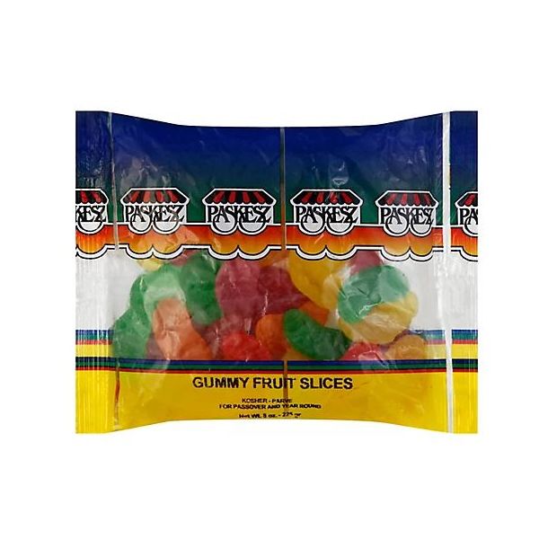 PASKESZ: Gummy Fruit Slices Candy, 8 oz