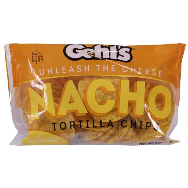 GEHLS: Tortilla Chips With Paper Tray, 3 oz