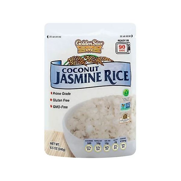 GOLDEN STAR: Coconut Jasmine Rice, 8.5 oz