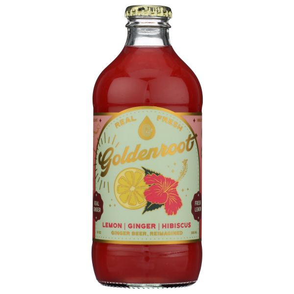 GOLDENROOT: Hibiscus Gingerbeer, 12 fo