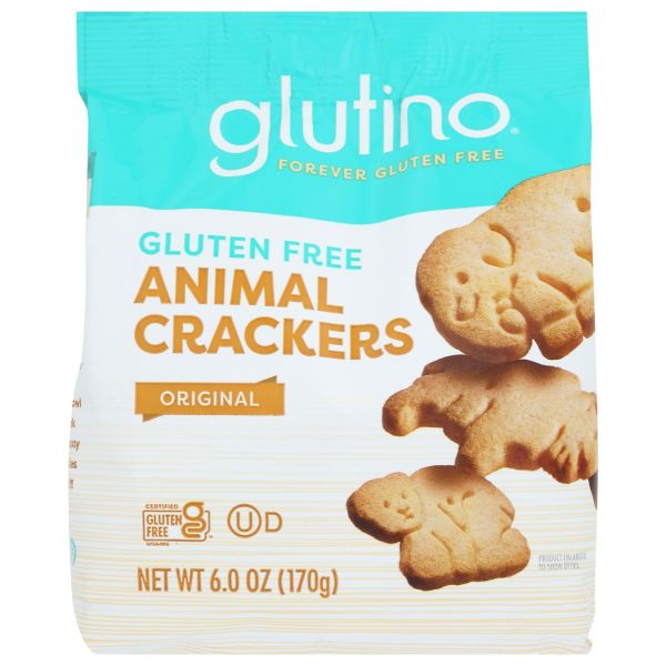 GLUTINO: Gluten Free Animal Crackers Original, 6 oz