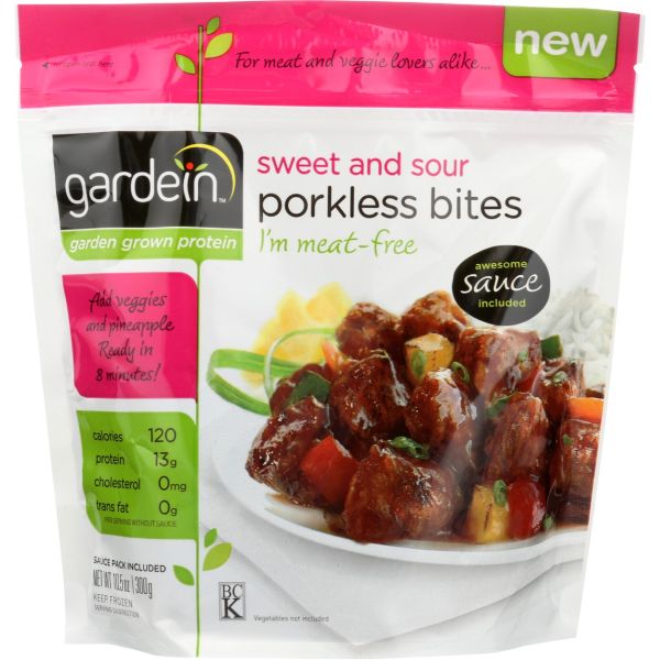 GARDEIN: Sweet And Sour Porkless Bites, 10.5 oz