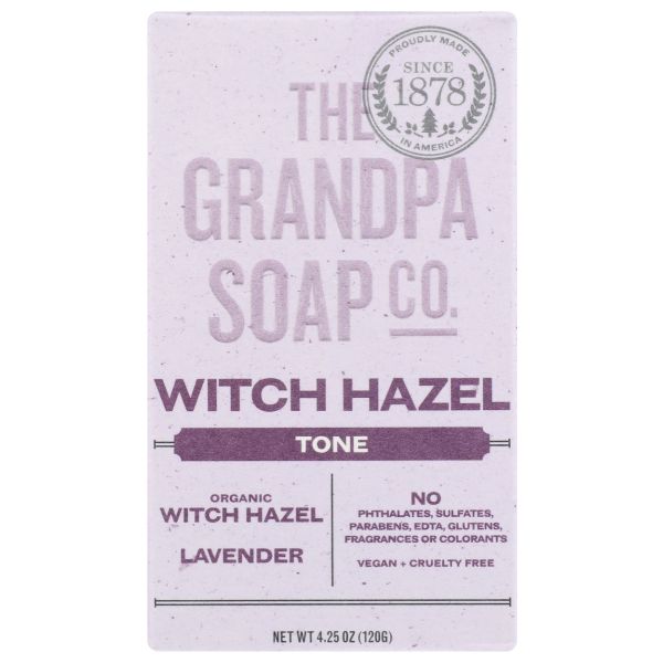 GRANDPAS: Witch Hazel Soap Bar, 4.25 oz