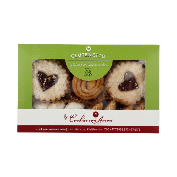 GLUTENETTO: Gluten Free Assortment Boxed Cookies, 7 oz