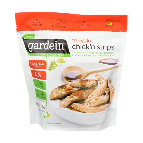 GARDEIN: Teriyaki Chickn Strips, 10.5 oz