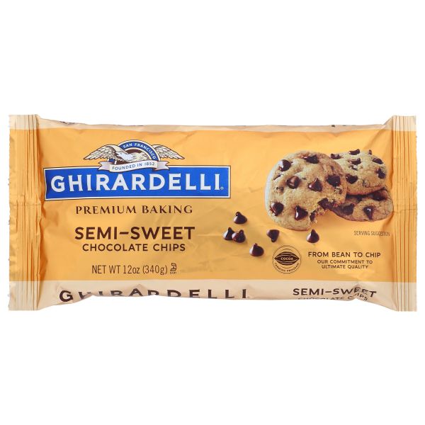 GHIRARDELLI: Semi Sweet Chocolate Chip, 12 oz