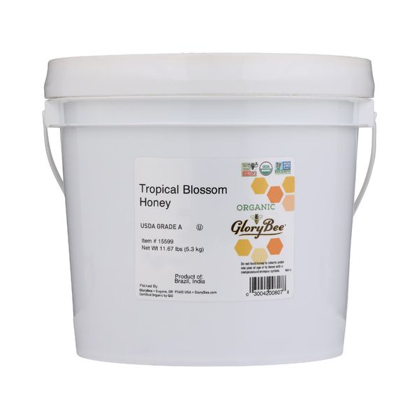 GLORY BEE: Tropical Blossom Honey Organic, 1 ga