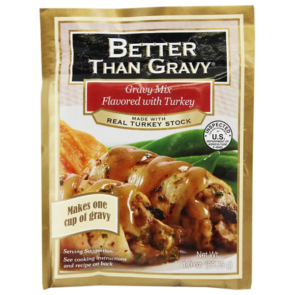 BETTER THAN GRAVY: Gravy Mix Flavored With Turkey, 1 oz