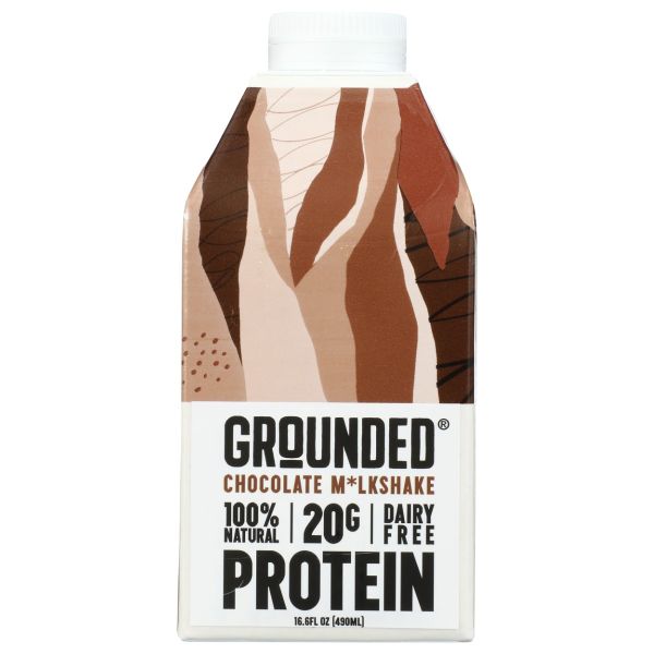 GROUNDED: Chocolate Protein Milkshake, 16.6 fo