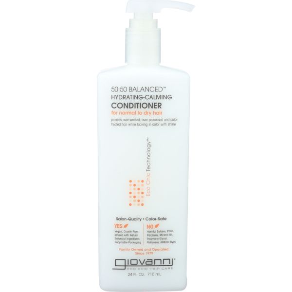 GIOVANNI COSMETICS: 50 50 Balanced Hydrating Calming Conditioner, 24 fo