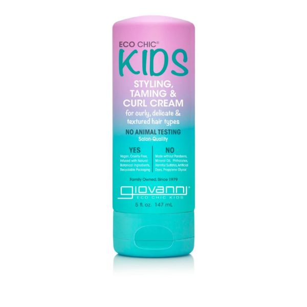 GIOVANNI COSMETICS: Eco Chic Kids Styling and Curl Cream, 5 fo