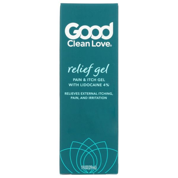 GOOD CLEAN LOVE: Relief Gel with Lidocain 4 Percent, 1 fo