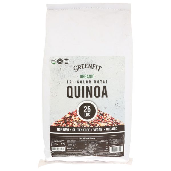 OA FOODS EB: Greenfit Organic Tri Colored Quinoa, 25 lb
