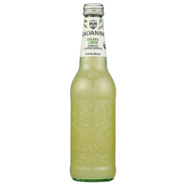 GALVANINA: Organic Sparkling Lemon, 12 fo