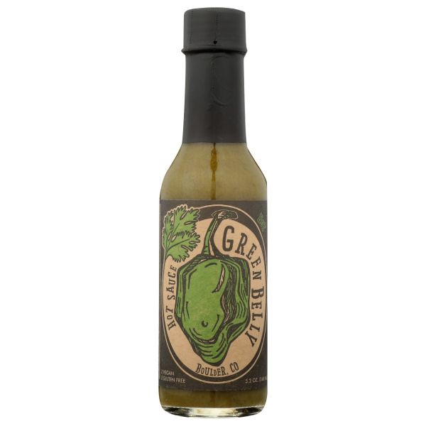 GREEN BELLY FOODS: Green Belly Hot Sauce, 5.2 oz