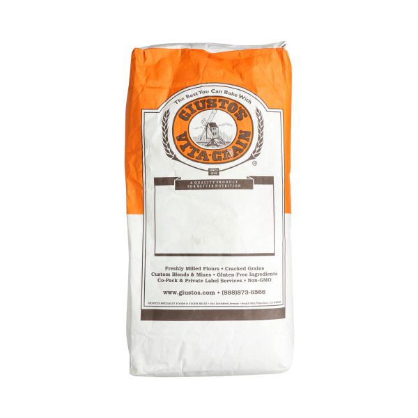GIUSTOS: Flour Whole Wheat Fine Organic, 50 lb